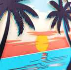 Silhouetted Palms at Sunset